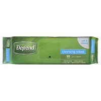 Depend Cleansing Wipes - Pack 50