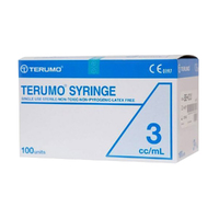 Terumo Syringe Luer Lock Tip without Needle - 3cc / 3mL